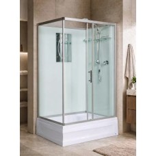 Լոգախցիկ WeltWasser WW500 LAINE XL 1211 120x90 սմ, ուղղանկյուն, ցածր տակդիր 24 սմ, թափանցիկ ապակի