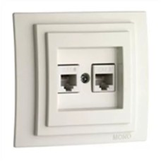 Mono Electric Վարդակ USB 2 տեղ  կաթնագույն  500-001705-178