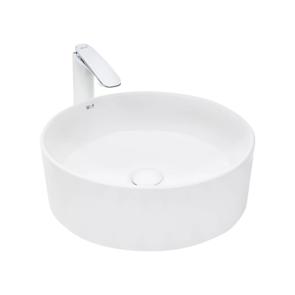 Դրվող լվացարան WeltWasser WW ELBACH 3069 47x47x16.5 սմ, սպիտակ փայլուն
