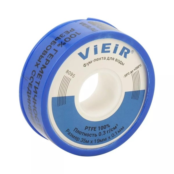 Տեֆլոնային ժապավեն (Фум) (35մ*19մմ*0.20մմ) ViEiR (500/25հատ)