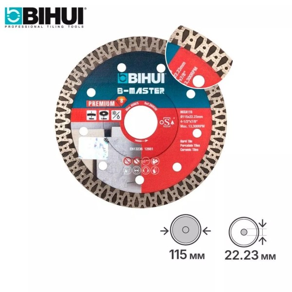 Ալմաստե սկավառակ B-MASTER, 115x1,4մմ, BIHUI, DCCA115