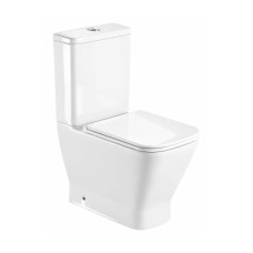 Կոմպակտ զուգարանակոնք WeltWasser WW ROTBACH 001GL-WT 34x60.5x80.5 սմ, սպիտակ փայլուն, Rimless, նստատեղով