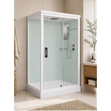 Լոգախցիկ RIVER TANA 100/80 100x80 սմ, ուղղանկյուն, ցածր տակդիր 15 սմ, թափանցիկ ապակի