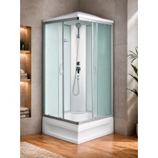Լոգախցիկ RIVER QUADRO XL 90/41 MT 90x90 սմ, քառակուսի, բարձր տակդիր 41 սմ, փայլատ ապակի