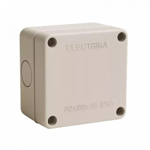 Electrica պլաստմասե արկղ 80x80x45մմ մոխրագույն 1/36