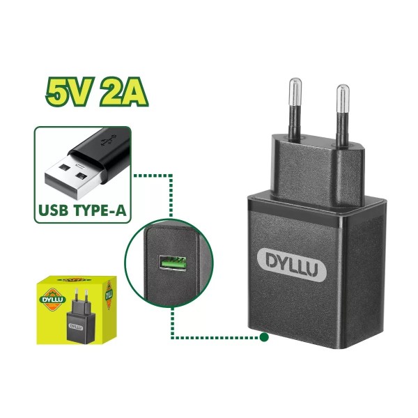 Լիցքավորիչ USB TYPE-A DYLLU DTFCT552 5Վ 2Ա