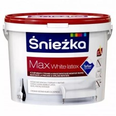Snejka ներկ ջրային հիմքով Max White 10լ