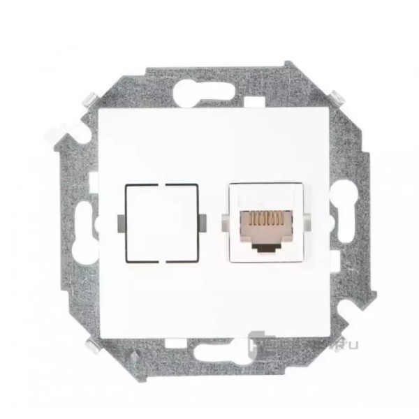 Simon15 վարդակ համակարգչի սպիտակ RJ45 кат.6 Simon15 վարդակ համակարգչի սպիտակ RJ45 кат.6