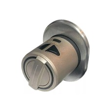Փական անտեսանելի DESi Utopic Deadbolt, Արծաթագույն - Օվալաձև, անփայլ քրոմ - 8 Փական անտեսանելի DESi Utopic Deadbolt, Արծաթագույն - Օվալաձև, անփայլ քրոմ - 8