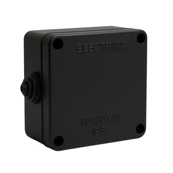 Electrica պլաստմասե արկղ 80x80x45մմ սև