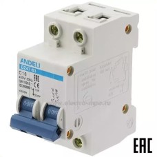 Ավտոմատ անջատիչ adb3-63 C16A 2P (ANDELI)