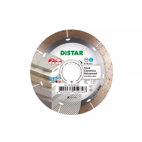 Սկավառակ ալմաստե կերամոգրանիտի Distar 1A1R 115 Hard Ceramics Advanced 11115528010