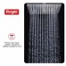 Վերին ցնցուղի գլխիկ Raglo R451.55 արևադարձային ցնցուղ 300*300 մմ, չժանգոտվող պողպատ, քրոմ