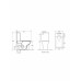 Կոմպակտ զուգարանակոնք WeltWasser WW ZINNBACH 001 GL-WT 36.5x62x80 սմ, սպիտակ փայլուն, Rimless, նստատեղով