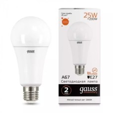 Gauss լամպ E27 Elementary A67 25W 3000K 2000Lm 1/10/50