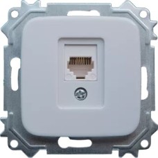 Վարդակ հեռախոսի 4 կենտակտ  սպիտակ G805 TITAN