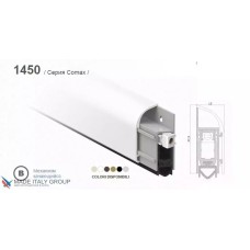 Շեմ ավտոմատ վերադիր Venezia 1450/900-700 մմ, 1 մակարդակի կարգավորում, արծաթագույն