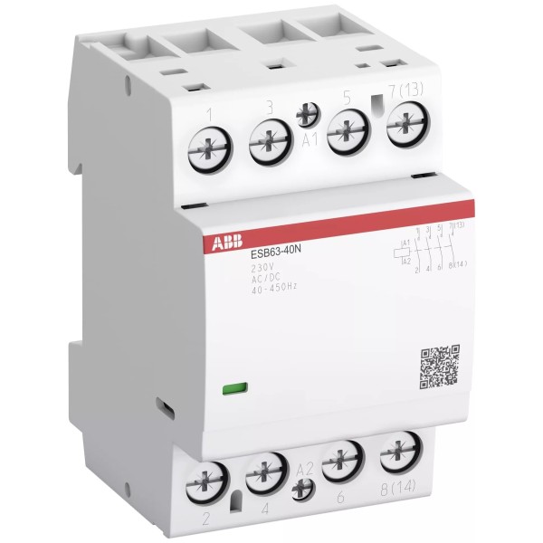 ABB ESB63-40N-06 Մոդուլային կոնտակտոր, 63 Ա, 4NO, 230 Վ AC/DC կծիկ