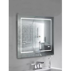Հայելի LED լուսավորությամբ WeltWasser BRUNO 8060-2 80x60 սմ, հակամշուշով, ժամացույցով
