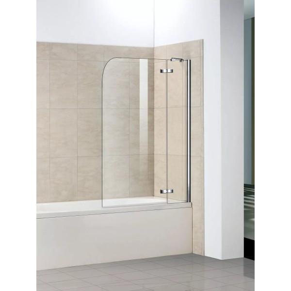 Վաննայի ապակե էկրան WeltWasser WW100 100D2-70 70x140 սմ, ուղղանկյուն-ասիմետրիկ, ճոճվող դուռ, թափանցիկ ապակի 6 մմ, քրոմ