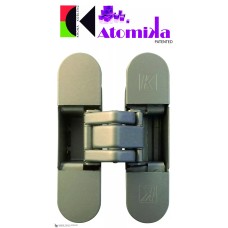 Ծխնի թաքնված ունիվերսալ KUBICA K8060 ATOMIKA SLIM DXSX NS, անփայլ նիկել (60 կգ)
