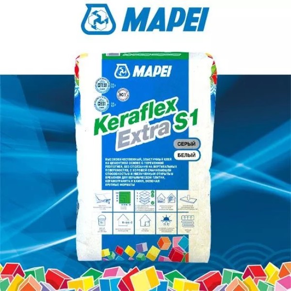 սալիկի էլաստիկ սոսինձ Keraflex Extra S1 White 25kg R