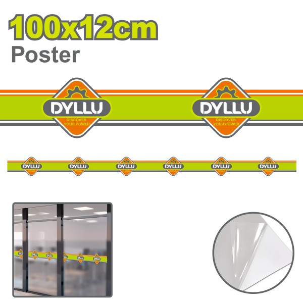 Ապակե դռան կպչուն պիտակ DYLLU DTZTB07