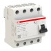 RCD (մնացորդային հոսանքի անջատիչ) ABB FH204 AC-63/0.03, 4P, 63 A, 30 mA, AC տեսակ