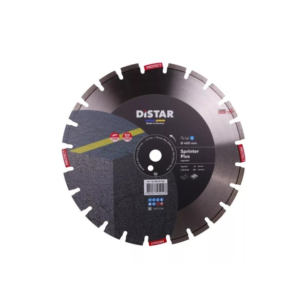 Սկավառակ ալմաստե ասֆալտի Distar 1A1RSS 400 Sprinter Plus 12485087026