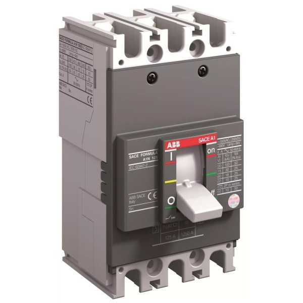 ABB SACE Formula A1N 125 TMF 125-1250 3p F F, 3P, In 125 A ձուլված պատյանով անջատիչ, 125 A պատյան, TMF անջատիչ, առջևի միացումներ