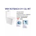 Կոմպակտ զուգարանակոնք WeltWasser WW ROTBACH 011 GL-WT 36.5x62x80.5 սմ, սպիտակ փայլուն, Rimless, նստատեղով
