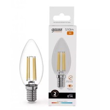 Gauss լամպ E14 Elementary մոմ 8W 2700К 510Lm Filament 1/10/100