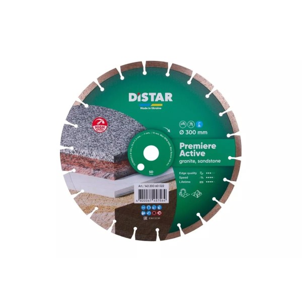 Սկավառակ ալմաստե գրանիտի, ավազաքարի Distar 1A1RSS 300 Premier Active 14320060022