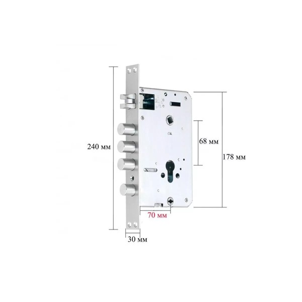 Փական Dircode mortise, Կլոր - 70