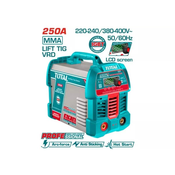 Եռակցման սարք (ինվենտոր) MMA/TIG TOTAL TW225089 250Ա