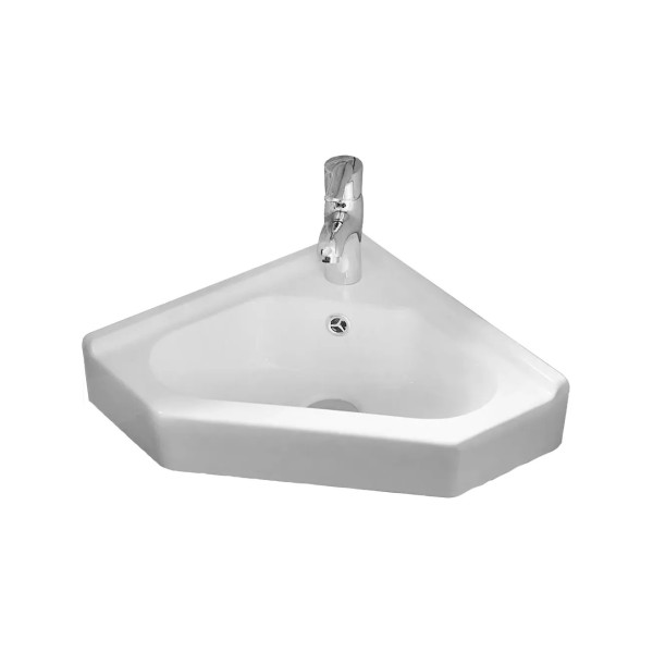 Կախովի լվացարան WeltWasser WW AISBACH 7012 GL-WT 55x38.5x17 սմ, սպիտակ փայլուն