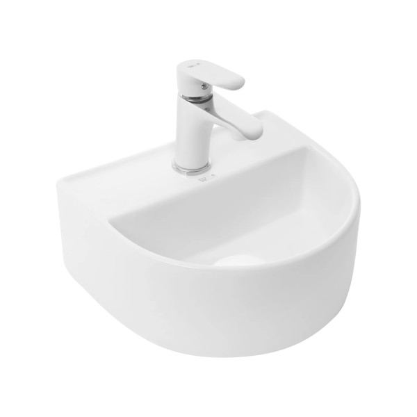 Կախովի լվացարան WeltWasser WW AISBACH 5062 32x28x13 սմ, սպիտակ փայլուն
