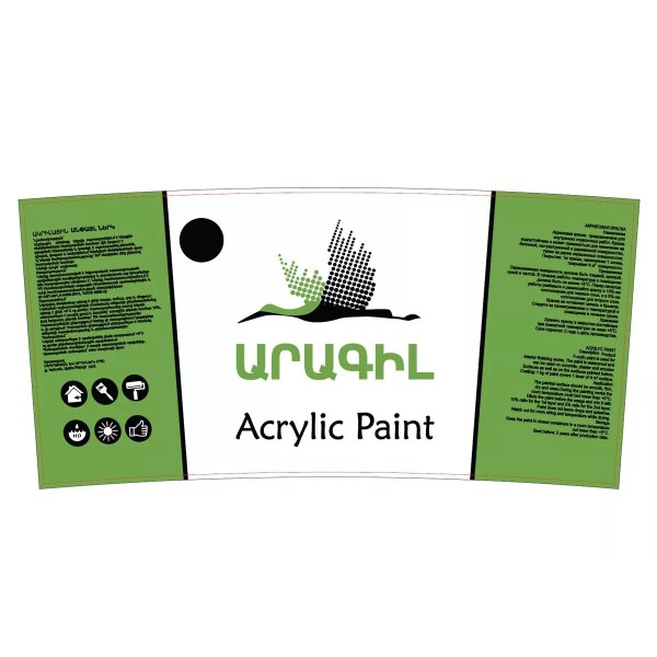 Ներկ ակրիլային  Aragil  7,5կգ