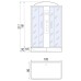 Լոգախցիկ RIVER SENA 120/80/24 TH 120x80 սմ, ուղղանկյուն, միջին տակդիր 24 սմ, տոնավորված ապակի