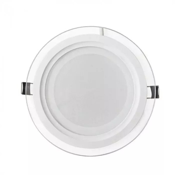 Ellight լուսատու Glass ապակյա ներկառուցվող 12W 6500K կլոր 1/40