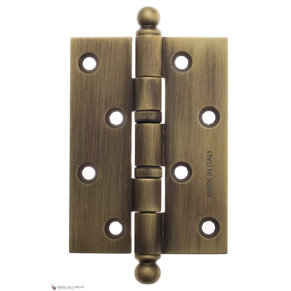 Ծխնի դռան ունիվերսալ կլոր գլխիկով Fratelli Cattini CR102 102x75x3 BY, անփայլ բրոնզ