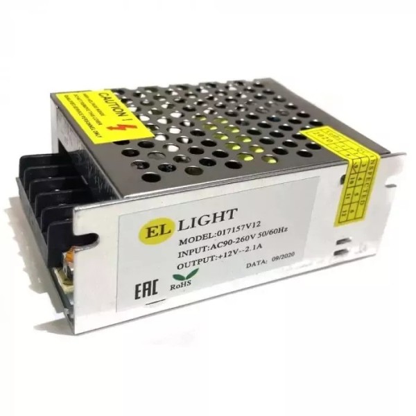 Ellight 12V սնուցման բլոկ 25W 2A (85x58x34մմ) Ellight 12V սնուցման բլոկ 25W 2A (85x58x34մմ)