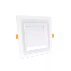 LED լուսատու Double Panel ներկառուցվող 6+3W 4100+4100K քառակուսի