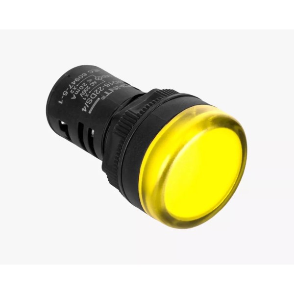 Ազդանշանային լամպ դեղին ND16-22D/2 230V