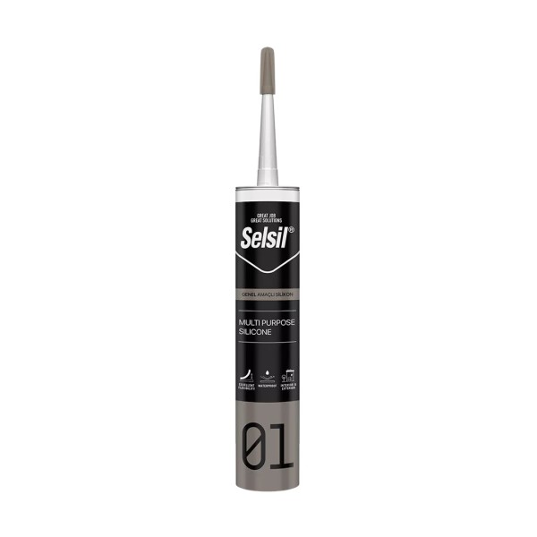 Selsil սիլիկոն ունիվ. սև 280գր 25h