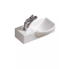 Կախովի լվացարան WeltWasser WW AISBACH 7940 GL-WT L 40x22x12 սմ, սպիտակ փայլուն