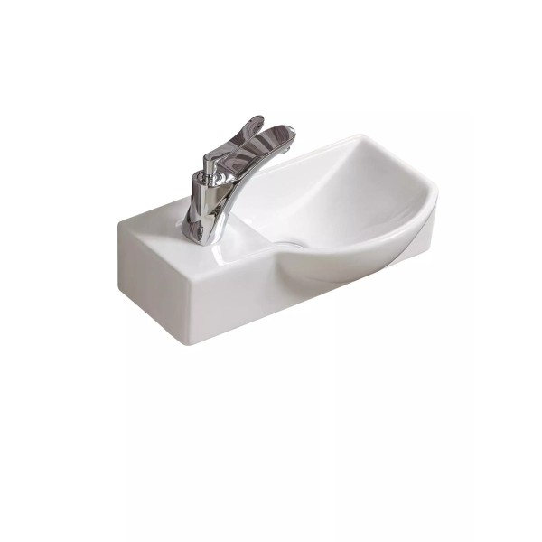 Կախովի լվացարան WeltWasser WW AISBACH 7940 GL-WT L 40x22x12 սմ, սպիտակ փայլուն Կախովի լվացարան WeltWasser WW AISBACH 7940 GL-WT L 40x22x12 սմ, սպիտակ փայլուն