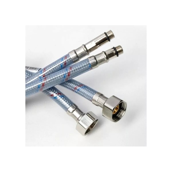 Ճկուն խողովակ 0,6 մ 1/2 F-M (զույգ) EPDM PET հյուսով (նեյլոն) ՊՎՔ-ով