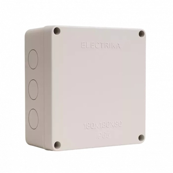 Electrica պլաստմասե արկղ 180x180x80մմ մոխրագույն