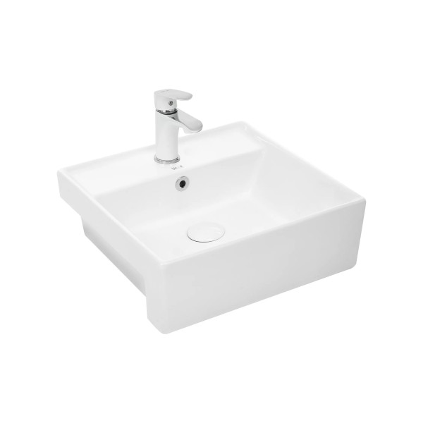 Կախովի լվացարան WeltWasser WW DEILBACH 4010 41x41x15 սմ, սպիտակ փայլուն